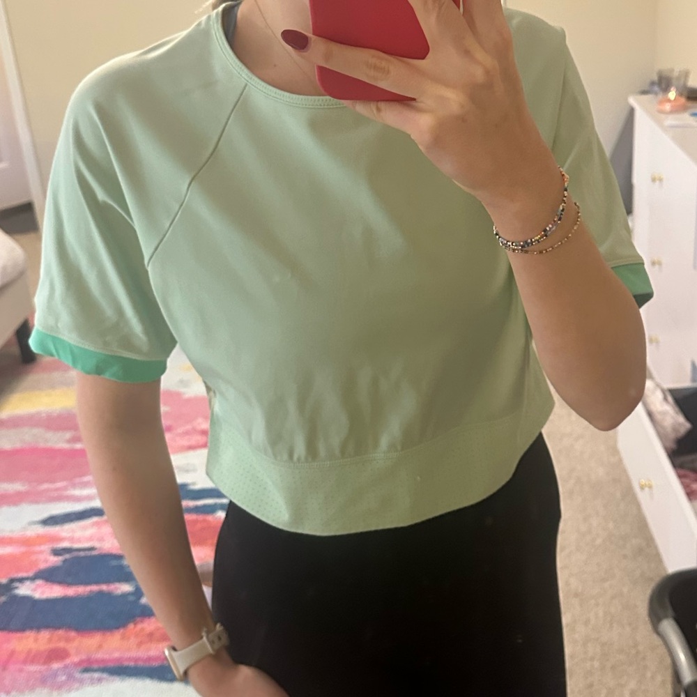 Fabletics Green Athletic Top